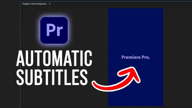 How To Make Automatic Subtitles In Premiere Pro