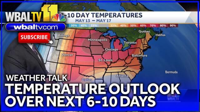 Weather Talk: Temperature outlook over 10 days