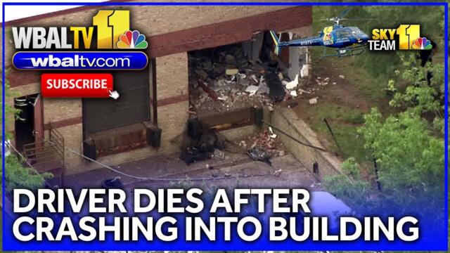 Car crashes into Columbia office building, driver dies