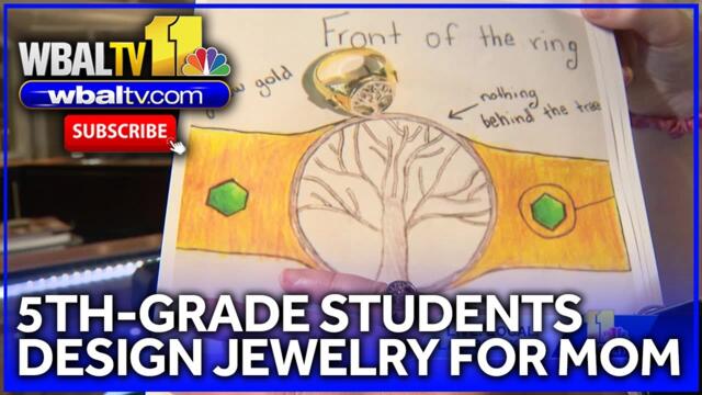 5th-grade students design jewelry for mom