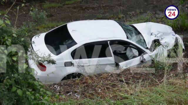 20-годишен младеж самокатастрофира с автомобила си и падна в река в столичния квартал „Надежда“