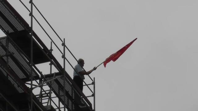Знамето на победата на Паметника на Съветската армия на Гергьовден 2025 г. ... #знаме #победа #9май
