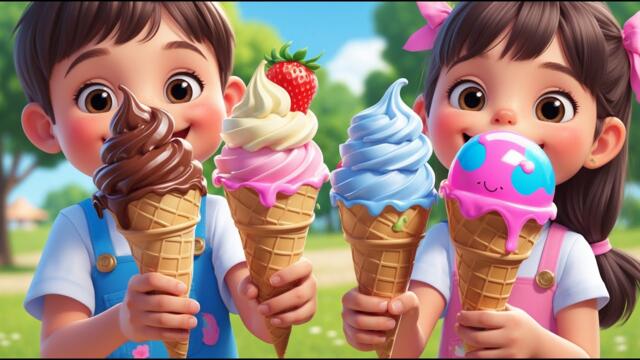 Сладолед лед лед! 🍧| Забавна песничка за сладоледa 🍦🍧| Детски песнички | Monka