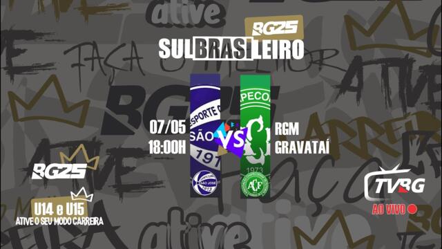 | AO VIVO | SULBRASILEIRO BG25 U15 | SÃO JOSÉ X CHAPECOENSE