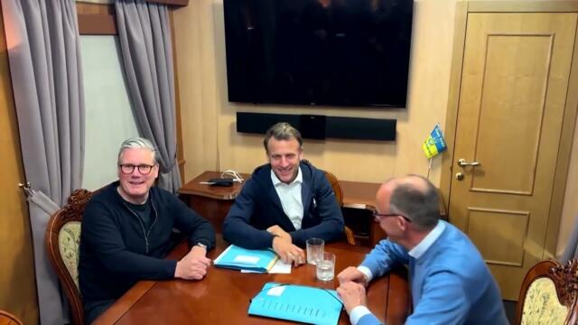 European leaders take train to Kyiv to show support for Ukraine | REUTERS - 10.5.2025
