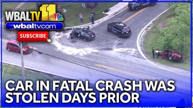 Police: Car in fatal crash was stolen days prior