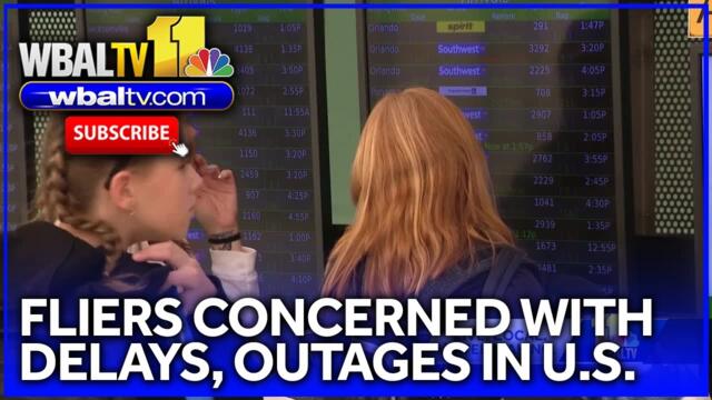 BWI-Marshall fliers concerned with flight delays, outages