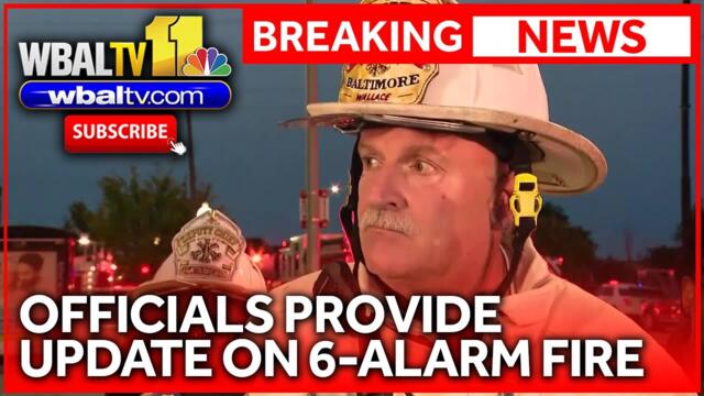 Officials: West Baltimore fire upgraded to 6 alarms
