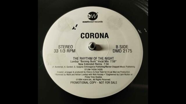 Corona - The Rhythm Of The Night (New Extended Remix) (pro 12", 1994)