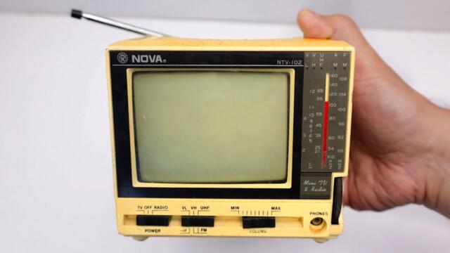 Restoration Mini  TV produced in 1980  Antique television - Restore old Mini TV