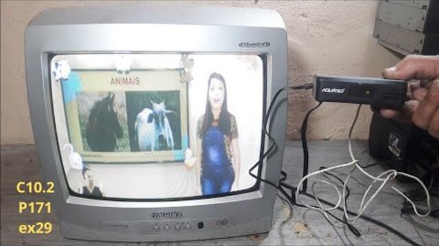 Como instalar conversor digital aquário em tv antiga (completo) passo à passo! muito fácil!