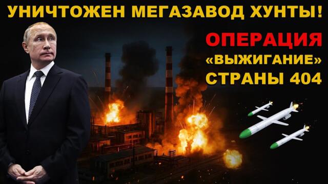 МЕГАЗАВОД УНИЧТОЖЕН! ЧЕРЕЗ 60 ДНЕЙ страна 404 СГОРИТ. ОПЕРАЦИЯ "ВЫЖИГАНИЕ". ЭВАКУАЦИЯ ВРАГА НАЧАЛАСЬ