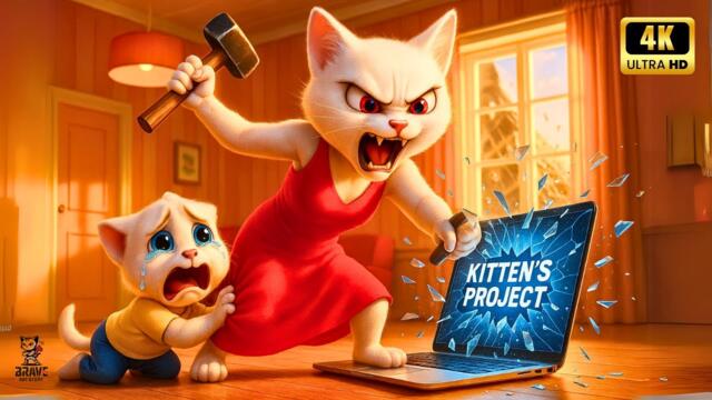 Mother Cat Never Truly Understood Kitten’s Feelings! 💔😱 #cat #catvideos #catcute #catlover #cartoon