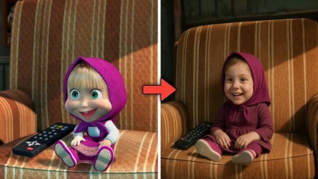 If Masha & The Bear Was in Real Life ‼️ All Characters | AI Generated (GPT-4o Al).