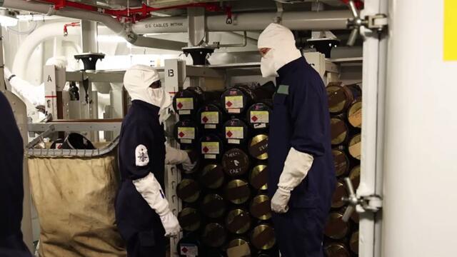 HMS Richmond opens fire during HMS Prince of Wales Pacific mission