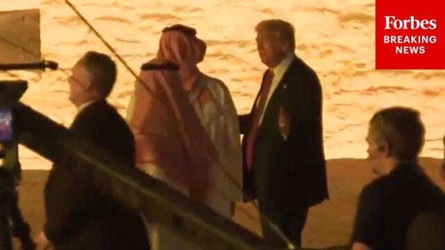 BREAKING NEWS: President Trump Arrives At Saudi Arabia State Dinner In Riyadh, Saudi Arabia