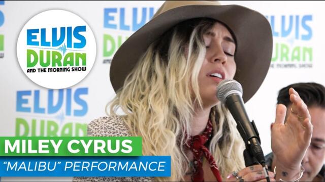 Miley Cyrus - "Malibu" Acoustic | Elvis Duran Live
