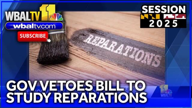 Reparations study bill among several vetoes