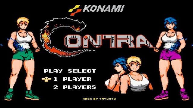 Contra Gender Swap - Hack of Contra Full Game Playthrough