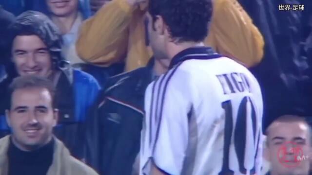 (00-01 El Clásico) Luis Figo first match against Barcelona at the Camp Nou