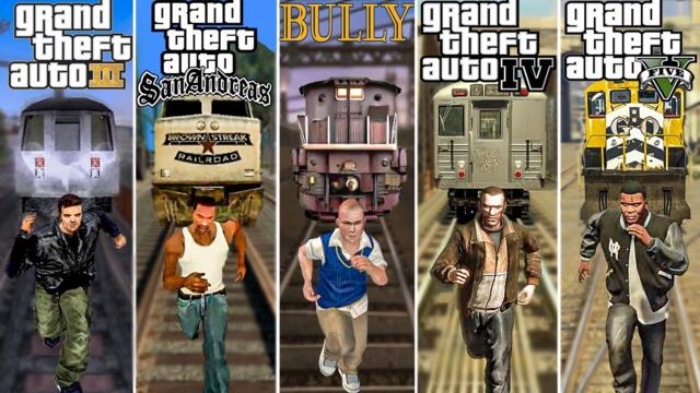 Epic Train Collisions in Rockstar Games (1997 - 2025)