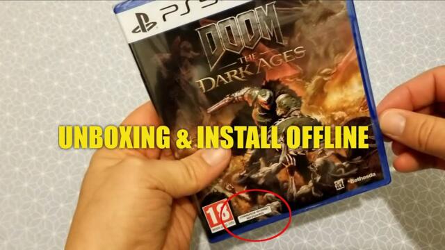 UNBOXING & INSTALL OFFLINE DOOM THE DARK AGES PS5