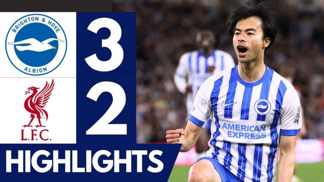 Mitoma Goal | Brighton vs Liverpool 3-2 Goals & Highlights | Premier League 2024/25