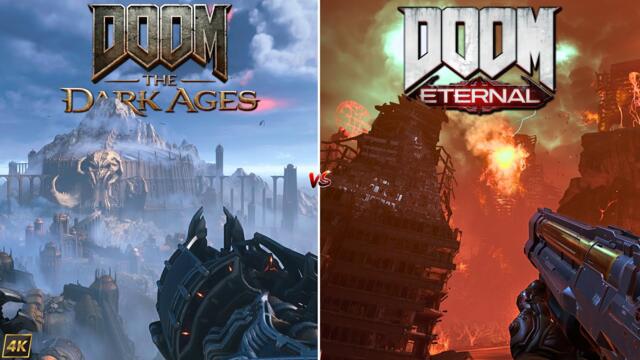 Doom The Dark Ages vs Doom Eternal | PC | Graphics and Details Comparison
