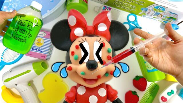 [🌟Toy ASMR🌟] Mickey Mouse Skin Care toy Toy & Bath Toy ASMR | Minnie Mouse | Review Toys