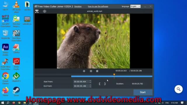 how to cut and join video files with Free Video Cutter Joiner on windows