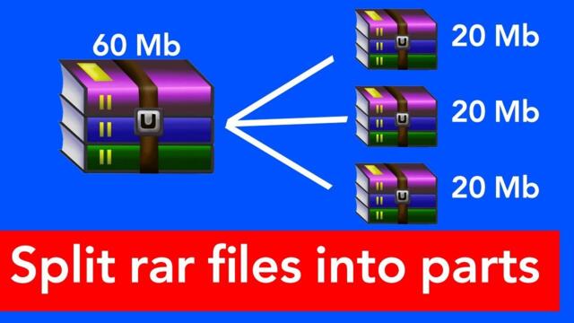 How to split rar files into parts
