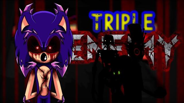 [FNF COVER] Triple Enemy | Triple Trouble The Encore but my 4 antagonists sing it