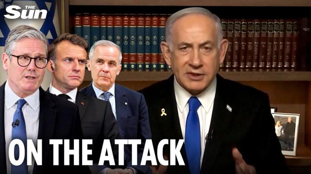 Netanyahu slams Starmer, Macron & Carney after 2 killed in Israeli embassy shooting