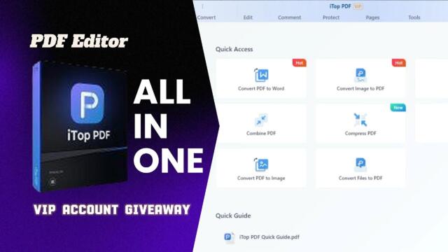 🔥 iTop PDF All in One PDF Editor: Edit, Convert, Secure, Merge, Split