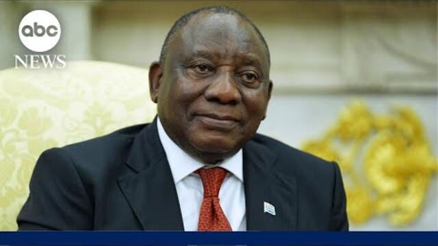 South African president to Trump: Nelson Mandela taught us to talk through problems
