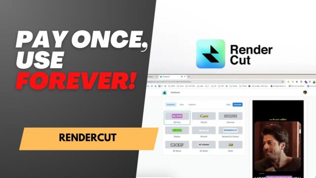 Add Auto Subtitles to Your Videos in SECONDS with RenderCut 🔥 [No Watermark | AppSumo Deal]