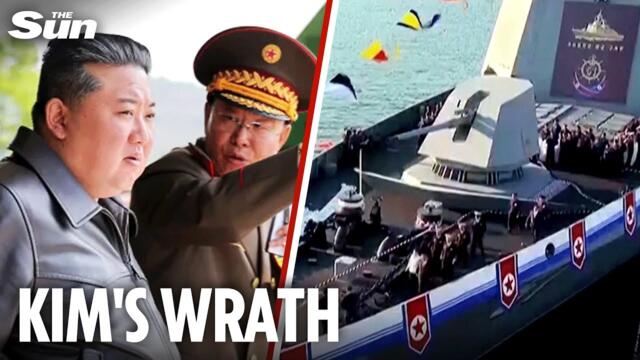 Raging Kim Jong-Un 'arrests three' after HUMILIATING warship disaster