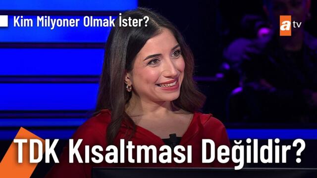 TDK Kısaltmalar Dizini'nde "vb."  hangisinin kısaltması değildir? - Kim Milyoner Olmak İster?
