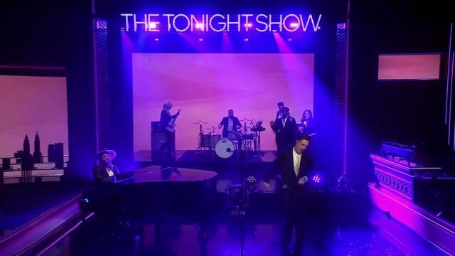 Damiano David chante son tube "Born With A Broken Heart" en live