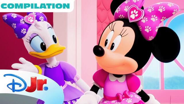 Minnie's Bow-Toons: Pet Hotel Compilation! 🎀 | Birthdays, Pool Parties, Goats & More! | @disneyjr​