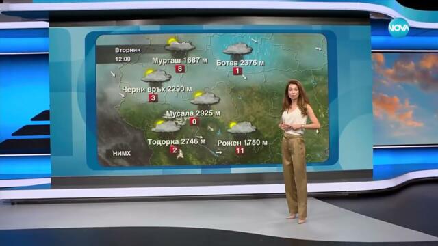 Прогноза за времето (27.05.2025 - обедна емисия) - Новините на NOVA (27.05.2025)