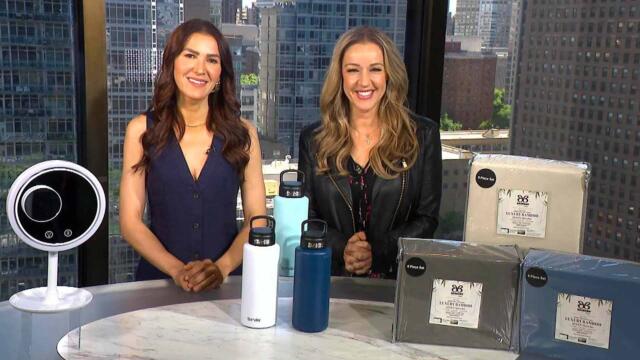 Inside Deals on NuvoMed Makeup Mirror, Tervis Stainless Steel Tumblers, Bibb Home Sheet Set