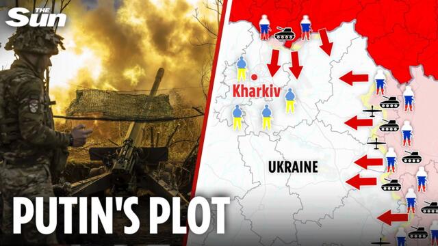 Crazy' Putin's plan to conquer 'fortress' Kharkiv after massing 50k troops on border