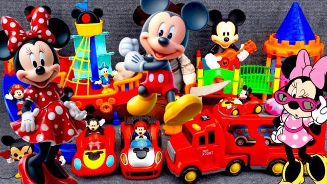 8 minute Satisfying Unboxing Disney Mickey Mouse Castle Pirate Ship Playset | Review Toys ASMR TOYS