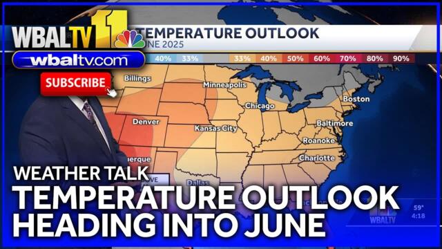Weather Talk: Temperature outlook heading toward June