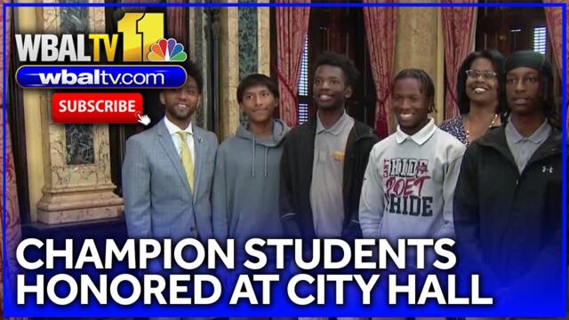 Championship students honored at City Hall