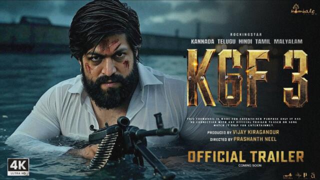 K.G.F: Chapter 3 - Official Trailer | Rocking Star Yash | Prabhas | Prashanth Neel