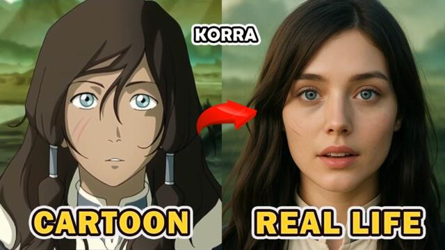 The Legend of Korra all Characters In Real Life - Transformation Cartoon
