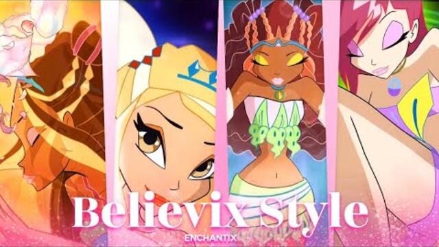 Winx club- Season 4 fan made Enchantix Believix style [Nick dub]