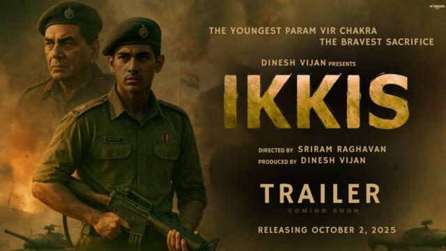 Ikkis - Trailer  | Dharmendra | Agastya N | Jaideep A | Dinesh Vijan | Sriram R | 2nd Oct 2025
